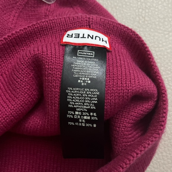 NWT - Hunter Unisex Logo Wool Blended Beanie - Picture 3 of 3